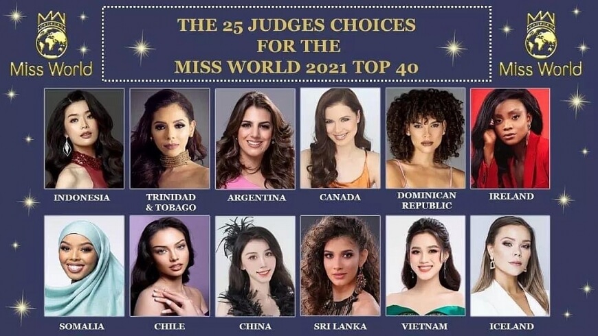 Hoa Hậu Đỗ Thị Hà lọt Top 40 Miss World 2021
